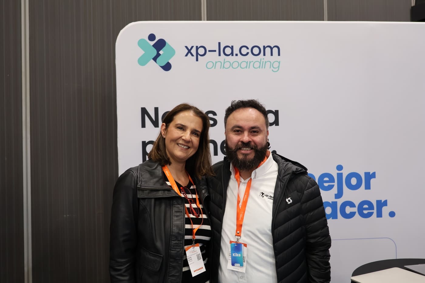 Kike junto a Claudia Gajardo